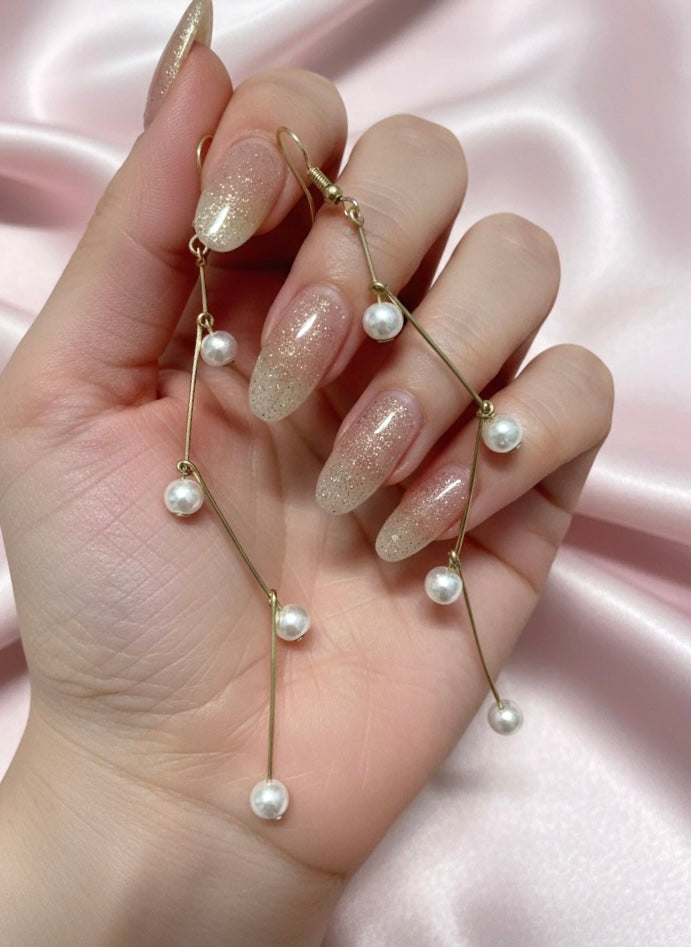 Pearl Constellation Drop Earrings
