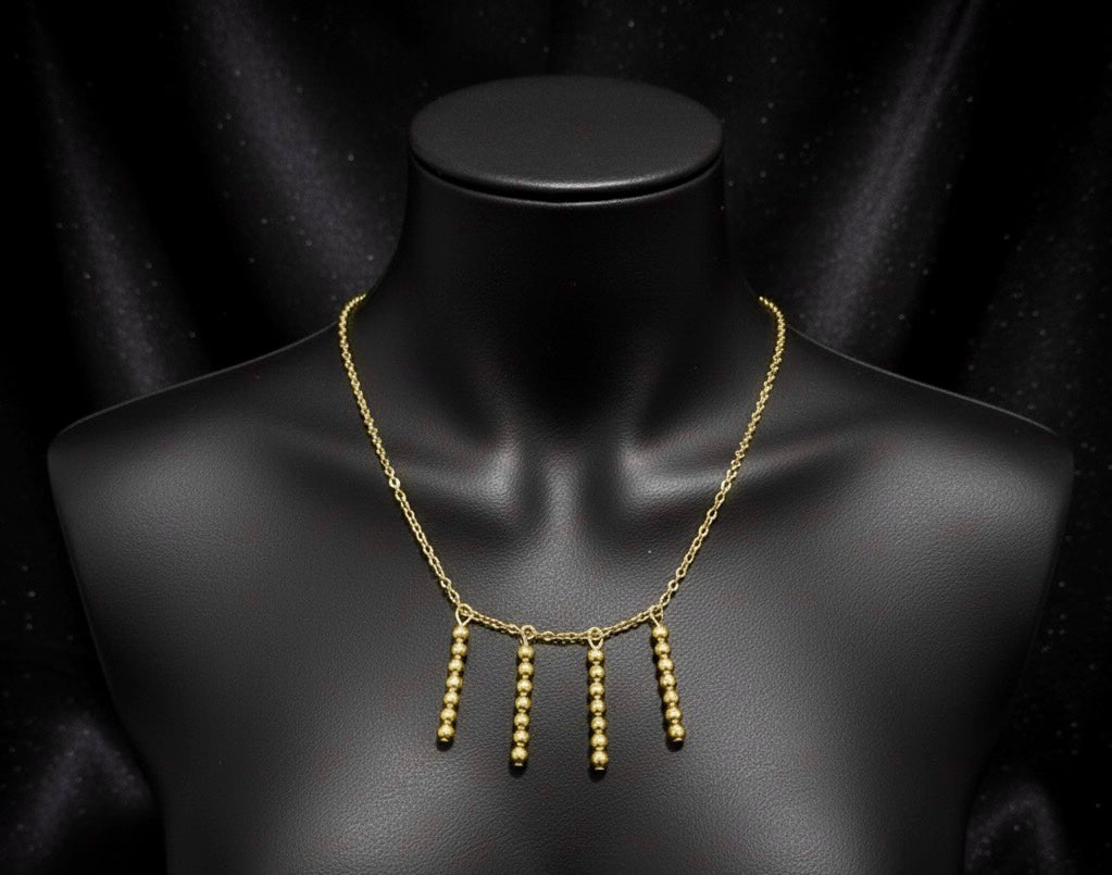 Gold Sticks Necklace