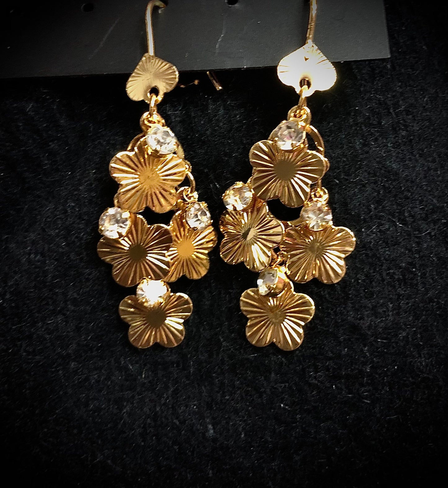 Korean Flowers Drop Earrings