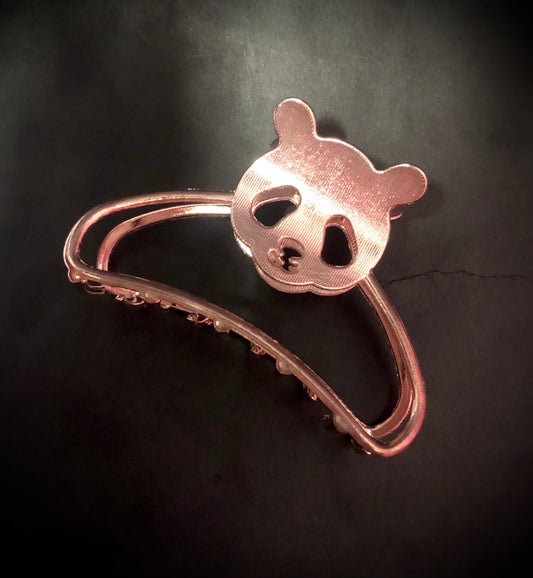 Panda Metal Hair Clutcher - Rose Gold