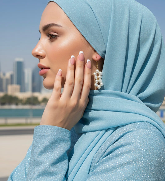 Pearl Cluster Drop Earrings