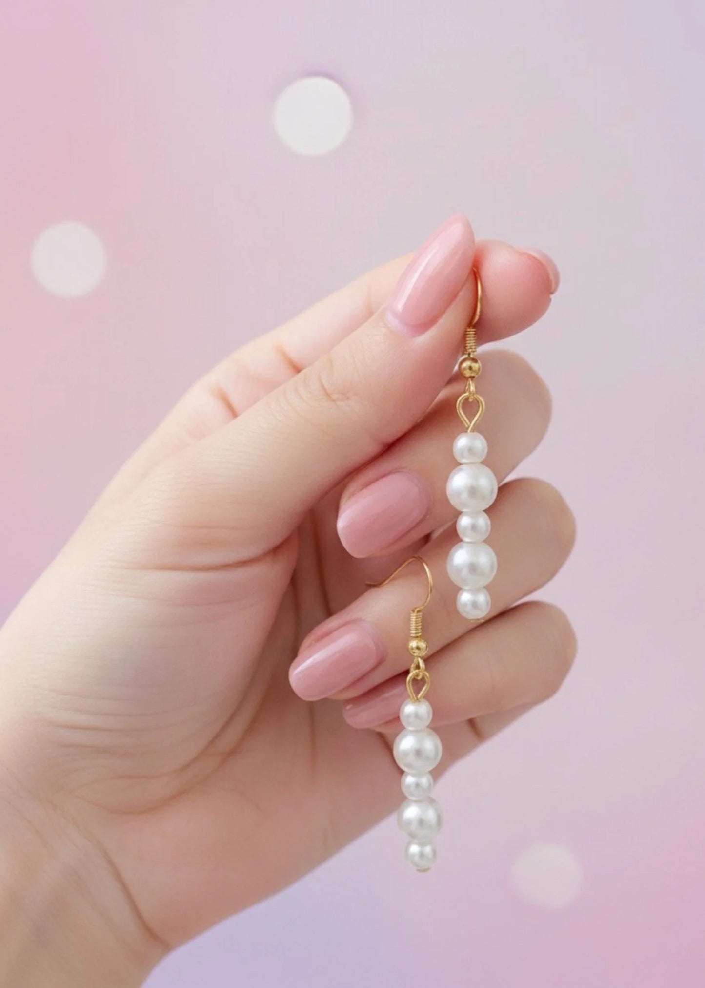 Waterfall Pearl Dangle Earrings