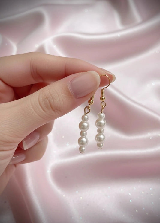 Waterfall Pearl Dangle Earrings